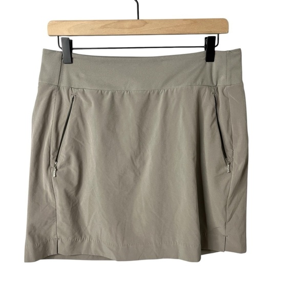 Athleta SoHo Skort Tan Gray Size 10 Athletic Golf Tennis Style 211382 - Picture 3 of 7